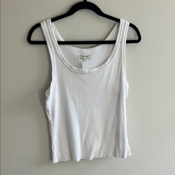 Madewell Tops - Madewell 100% Cotton White Tank Top